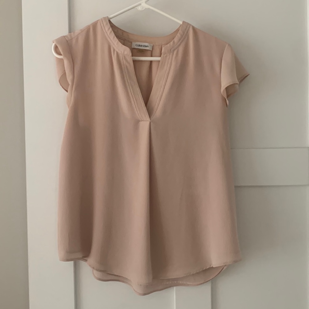 Calvin Klein light pink blouse